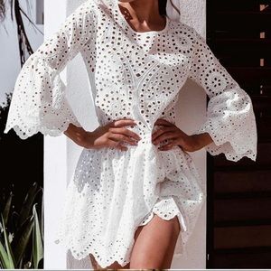 White Eyelet Dress